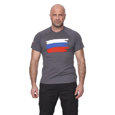 Patriot T -shirt, gray color, cotton fabric, size m/48