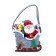 New Year's basket for decor "Santa Claus and Sani" 13 × 7 × 19 cm