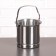 A stainless steel ice bucket, 1.3 l, 14.5 × 12.5 cm