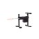 Diva My pleasure sex machine, 2 nozzles, metal, black color, 33 cm