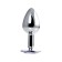 Anal sleeve of little cuts, metal, silver, with a crystal, 7 cm, 2.8 cm, 50 g
