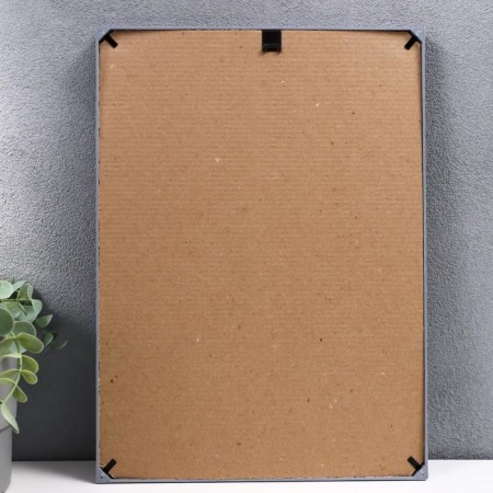 Photo frame plastic L-1 21x30 cm silver. Met. (plastic screen)-2