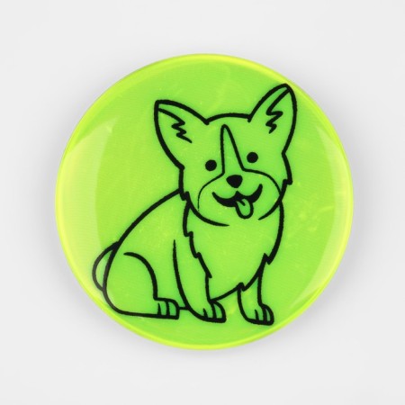 The reflective icon "Corgi", d = 5.8 cm, color mix-3