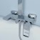 Shower mixer IDDIS BILD BILSB1Fi06, 350x200x1400 mm, with the upper shower, chrome