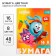 Color paper, A4, 16 sheets, 8 colors, non -unilateral, on paper, 48 g/m², Smeshariki