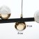 Lamp with DDD "Ricardo" 10XLED 40W black and gold 88x16x20-120 cm