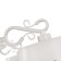 Suspended lamp Freya Fr2259-PL-06-W Aurora, 843x843x595 mm, E14, 6x40W, white color
