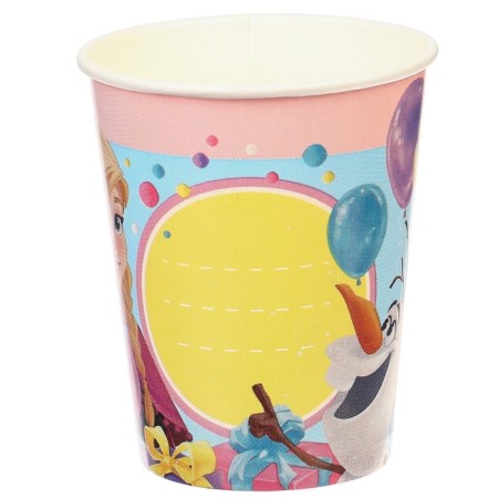 A glass of paper "Happy Birthday!", 250 ml, cold heart-2