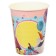 A glass of paper "Happy Birthday!", 250 ml, cold heart
