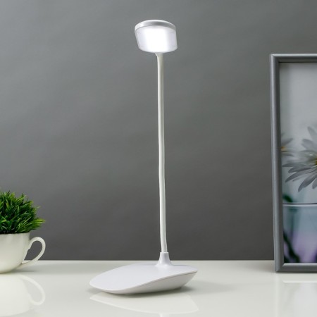 Sensory table lamp 16763/1 LED 3W 6000K USB AKB White 11x8x41 cm Risalux-1