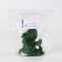 Interior curly candle "Dragon", green, without aroma