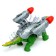 Dinosaur "Dino-Win", works from batteries, shoots with rockets, light and sound, color mix