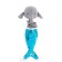 Soft toy "Elephant Alice Mermaid", 30 cm