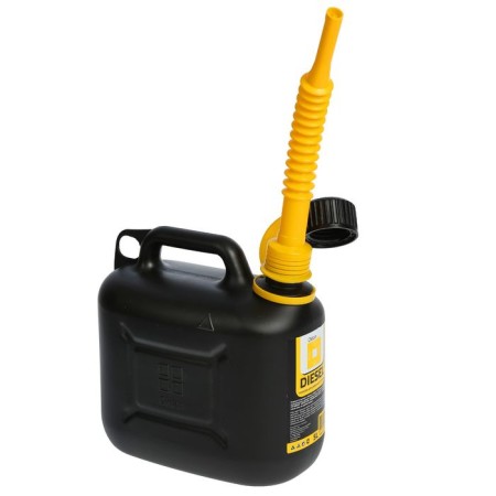Канистра ГСМ Oktan DIESEL, 5 л, пластиковая, черная-4