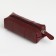 Pocket Key on the zipper, Textura, length 12.5 cm, ring, burgundy color