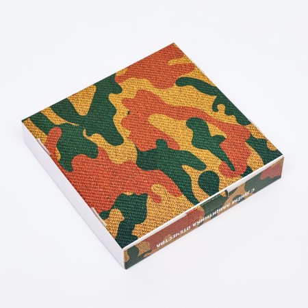 Self -charging box, "camouflage", 16 x 16 x 3 cm-3