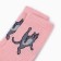 Socks "cat", pink color, size 36-40