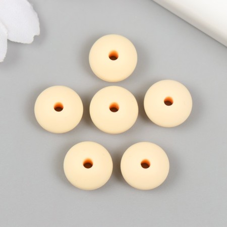 Busina silicone "flattened" light yellow d = 1.2 cm-1