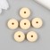 Busina silicone "flattened" light yellow d = 1.2 cm
