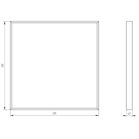 LED LED era SPO-9, 595x595x40 mm, IP20, 32W, 3360LM, 4000K, white-6