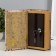Safe-book wood, leatherette "chair with chickens on books" 21x13x5 cm