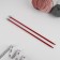 Knitting needles, straight lines, d = 7 mm, 35 cm, 2 pcs, red color