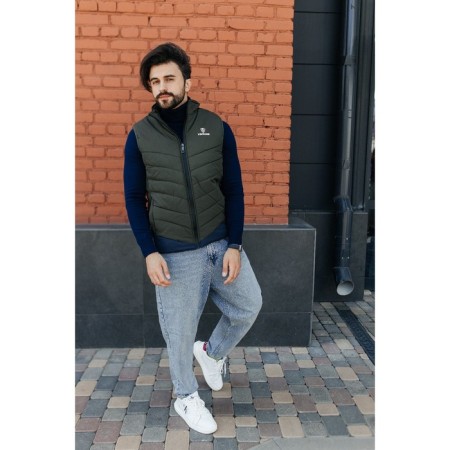 Male ise vest, size 52, khaki color-10