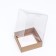 Box for cakes, craft, 14.5 x 14.5 x 17.5 cm. Confectionery packaging
