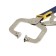 Hand tundra clamp, reinforced point capture, with a latch, 2k handles, 220 mm