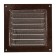 Ventilation grate Zein luxury RM1717M, 175x175 mm, with a grid, metal, copper antique