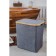 A universal basket with a “minimum” lid, 45 × 35 × 49.5 cm, color gray color