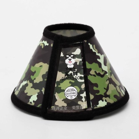Veterinary collar No. 7, necklift 16-18 cm, height 8.5 cm, khaki-4