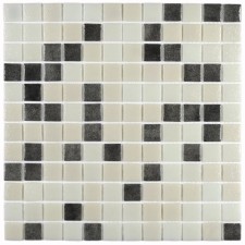 Glass mosaic Bonaparte Atlantis Nero, 315x315x4 mm