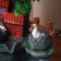Fountain "House under a tree, stone tubs" 27x18 cm (with backlight, without ball)