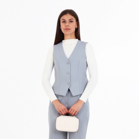 Bag Cross-Bodi with a zipper, white color-9