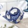 Napkin "fish", small, gzhel, porcelain, 10x12 cm