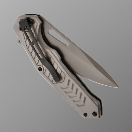 Folding "Predator" semi -automatic, wood lining, 22cm, blade 9.3cm-2