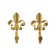 One -rod hook for curtains Cappio KC113, color gold, 2 pcs