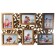 Photo frame plastic in 6 photos 10x15 cm "rose bush" Dark gold 35.5x56.5x2 cm