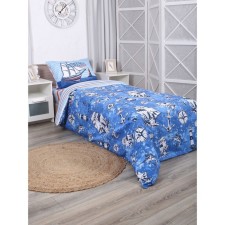 Bed linen 1.5 joint venture sailing ship, size 150x215 cm, 145x210 cm, 50x70 cm