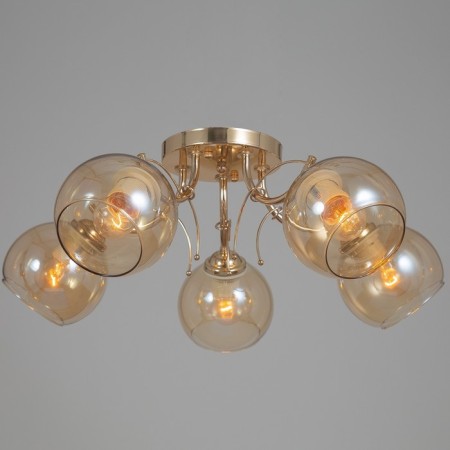 Armand chandelier 5x40W E27 Gold 54x54x20cm Ritter-1