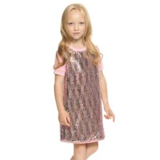 Dress for girls, height 110 cm, pink color