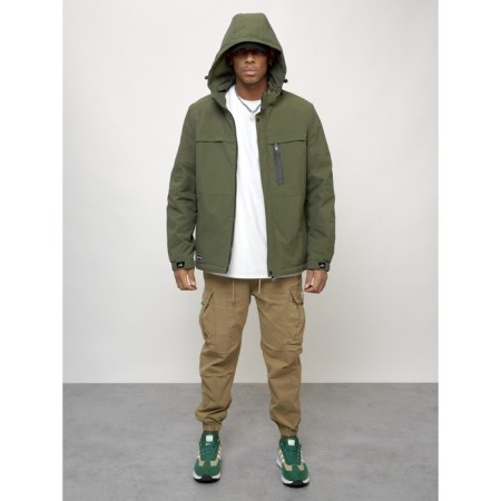 Male spring jacket, size 48, khaki color-14