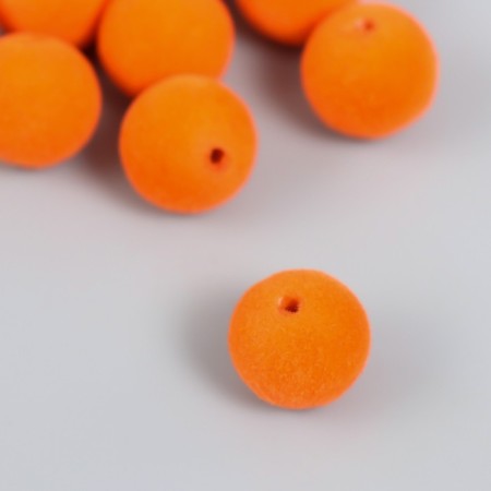 Beads for creativity velvet spraying "orange peel" set 10 pcs d = 1.4 cm