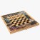 Board game 3 in 1 "Russia and America": chess, checkers, backgammon, wood, 50 x 50 cm