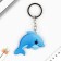 Key keychain children's "Dolphin", 3.5 x 10 cm