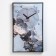 Carty clock is wall-mounted, interior "black marble", smooth move, 57 x 35 x 4 cm