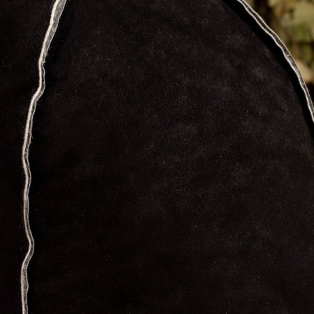Bath cap from the "premium" sheepskino straight seam, black-1