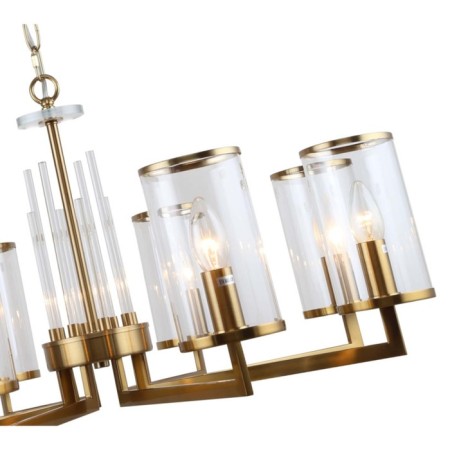 Suspended chandelier Vase 8XE14 40W, size 75x75x50-85 cm, bronze color-1