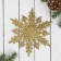 Christmas tree decoration "Snowflake - bright radiance" (set 2 pcs) 14 cm, gold silver